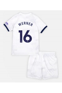 Tottenham Hotspur Timo Werner #16 Jalkapallovaatteet Lasten Kotipeliasu 2023-24 Lyhythihainen (+ Lyhyet housut)